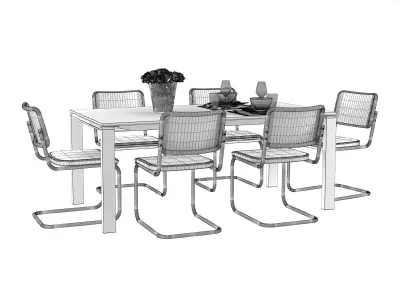 Dining Set 159 3D model