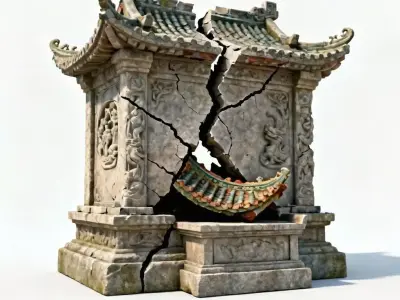 Shattered Spirit Shrine 3D Model Low-poly 3D model