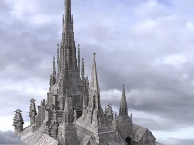 Dark Fantasy Art Deco  medieval 2 3D 3D model