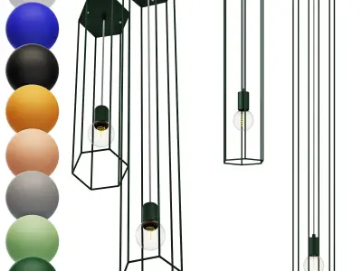 pluskouple lines hex 3D model