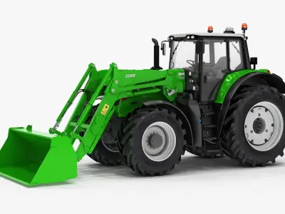  Tractor Utility with Front Loader and Tipping Trailer 