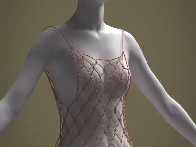 Vintage Pearl Top 3D model