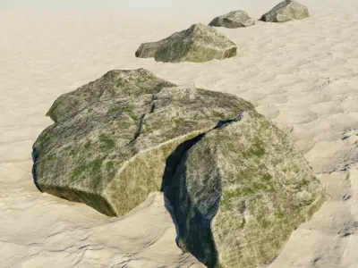 Rock and Sand 3D model