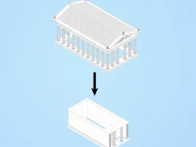 Roman Doric Temple 3D print model