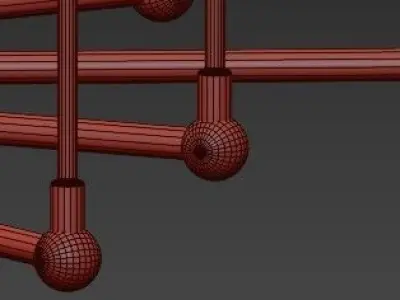 Clarence chandelier 3D model purchase