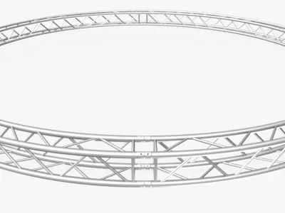 Circle Square Truss - Full diameter 600cm 3D model