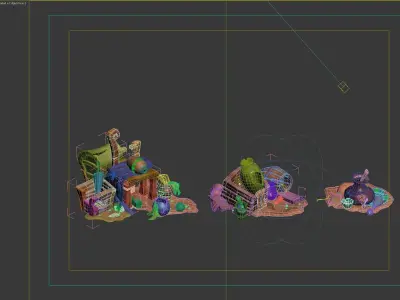 rubbish cartoon 3D model