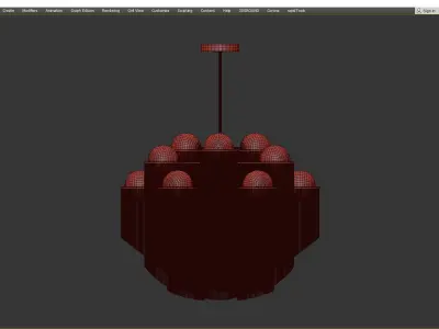 Corbett Celestial Chandelier Low-poly 3D model