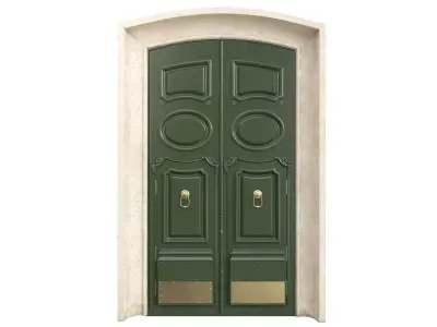 Entrance classic door 88 3D model