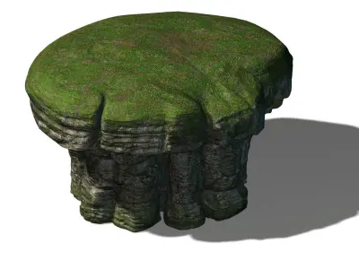 Mountain Hengshan - mushroom stone 02 3D model