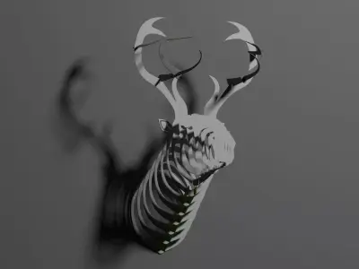 Wall Light Low-poly 3D model