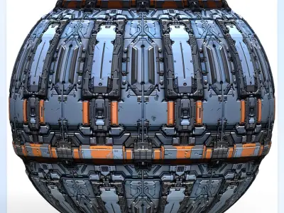 Sci-FI Seamless Texture Texture 3