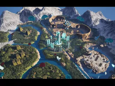 EcoCraft World Environment Unreal Kit Low-poly 3D model