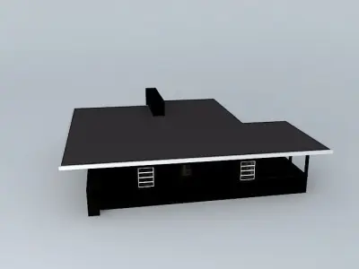 Retro House Free 3D model