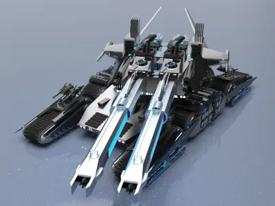 M98A3 Behemoth Super Heavy Tank 3D model