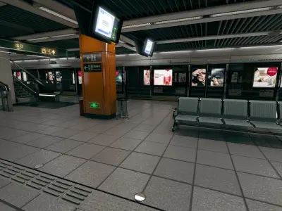 Subway Station in Shanghai  3D model