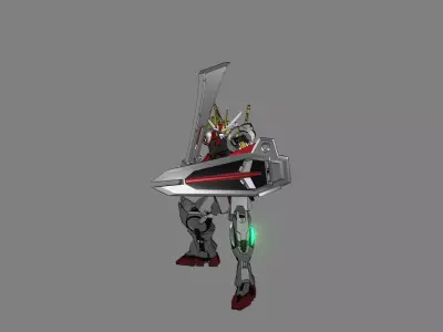 Attacker Gundam 9 A 3D model