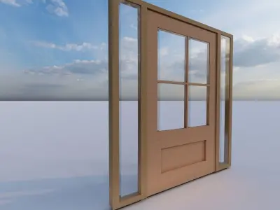 Modern door Free 3D model purchase