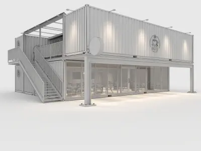 Container Cafe 14 3D model