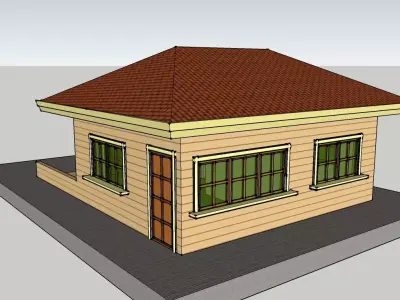 Bungalow House 3D model