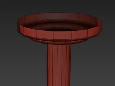 Origami inspired light fixture 3D model