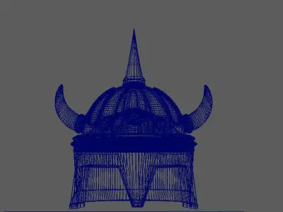 Viking Army Helmet 3D model