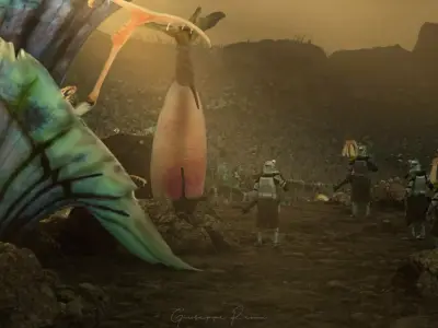 Star wars sci-fi Felucia stuff Low-poly 3D model