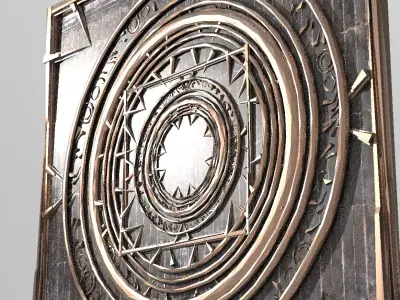 Occult observatory insignia wall design 1 3D model