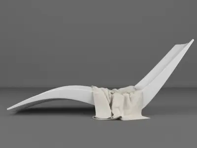Modern Sun Lounger 6 3D model