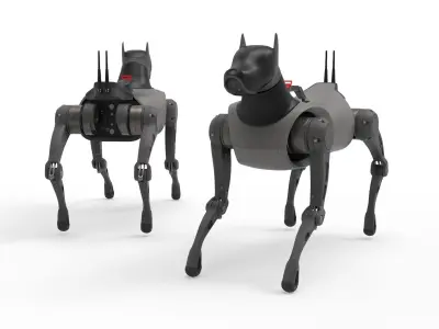 Cyber  Robot dog 3D model