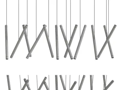 Dutti Led Chandelier 3d model Low-poly 3D model