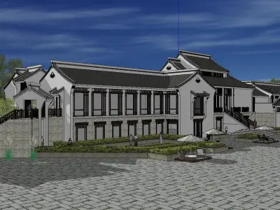 vacation spot-Resort-Fashion Leisure Hotel-0113 3D model