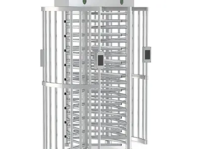 Turnstile Dual Gate Full Height 3D model