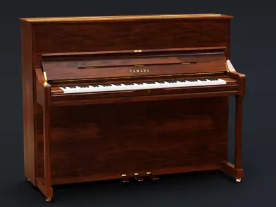 Yamaha Digital Piano - Wooden 3D model