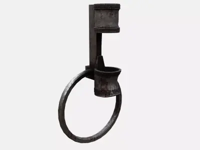 Medieval Torch  Low-poly 3D model