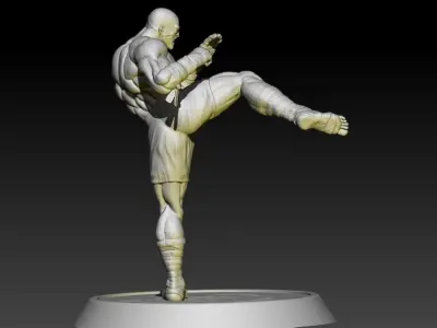 Street Fighter Sagat 3D print model