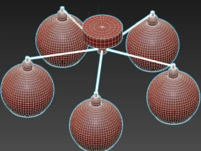 Arte lamp Rosaria A8564PL-5RB 3D model