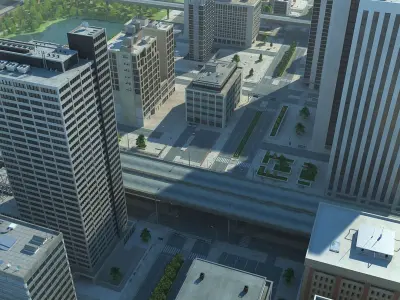 City Cityscape HD Detailed 3D model