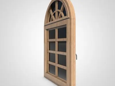 Wooden Window  3D model