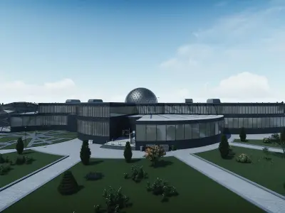Museum building-Museum complex 3D model buy