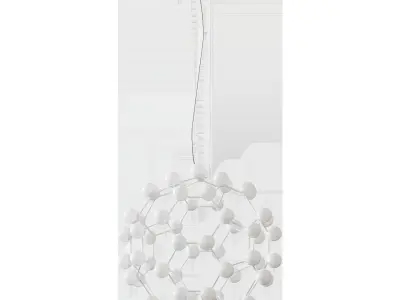 Fullerene pendant lamp 3D model
