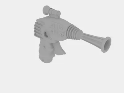 Post Space Raygun 3D model