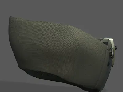 Gas mask helmet 3d model scifi Low-poly  Low-poly 3D model