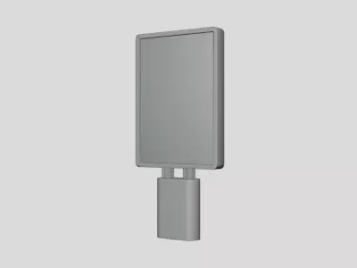 Citylight Poster - Geometry Only No Textures No Materials 3D model