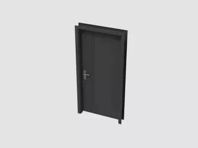 Door E2 Low-poly 3D model