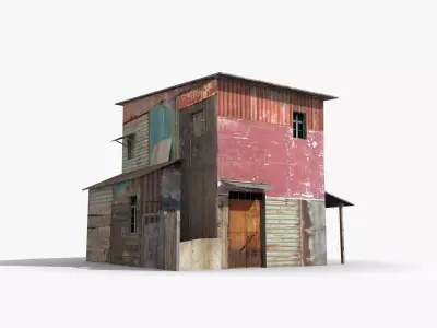 Slum x20 Low-poly 3D model purchase