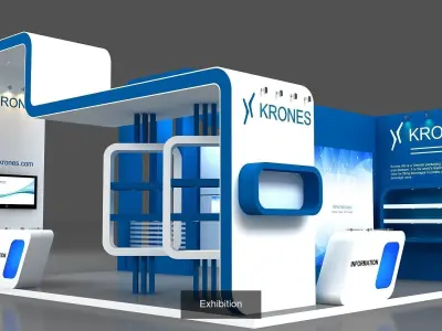 10 Exhibition Stand Stall Booth 3D Model Collection 6 3D Model Pack