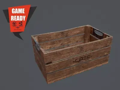 CASE LOW POLY HIGH QUALITY Low-poly 3D model
