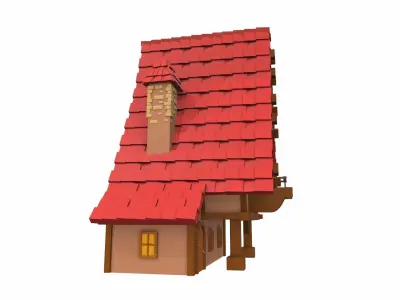 Cartoon house 11 3D model