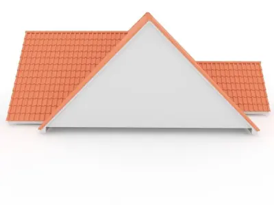 Realistic Roof Shingles 10 3D model